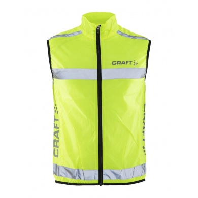 Craft Visibility Vest (Safety vest for cyclists, runners, 360° design elements) neon yellow Men